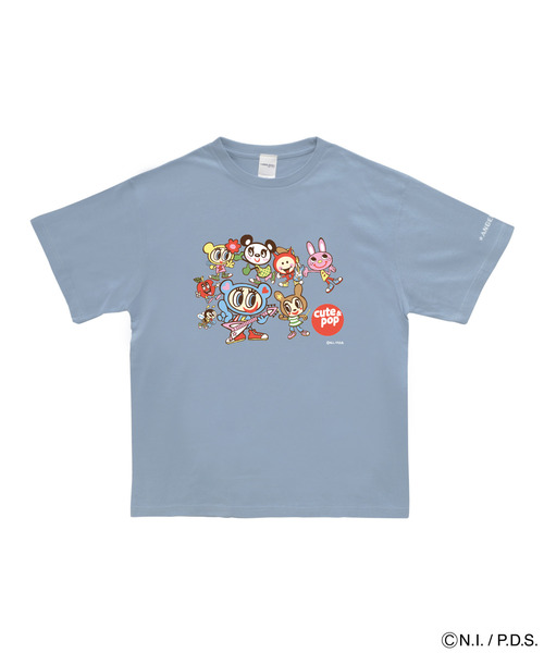 ANGEL BLUE(エンジェルブルー)の「エンジェルブルー Tシャツ キュートポップバンド(Tシャツ/カットソー・レディース・ホワイト系/ブルー系/ブラック系・M/S/XS/L)」の9枚目の写真