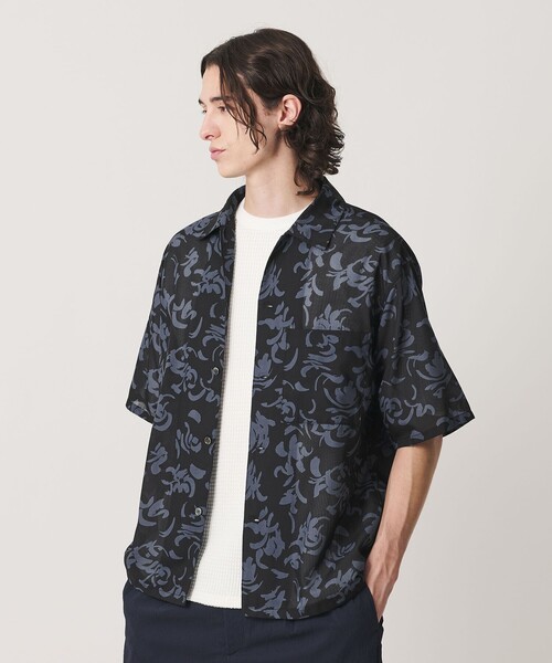 BEAUTY&YOUTH UNITED ARROWS（ビューティーアンドユースユナイテッドアローズ）の「ロンシャン シアー キャンプカラー シャツ GRANDE型（シャツ/ブラウス・メンズ・ブラック・M/XL/S/L）」の5枚目の写真