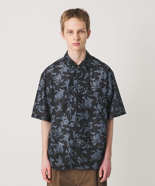 BEAUTY&YOUTH UNITED ARROWS（ビューティーアンドユースユナイテッドアローズ）の「ロンシャン シアー キャンプカラー シャツ GRANDE型（シャツ/ブラウス・メンズ・ブラック・M/XL/S/L）」の6枚目の写真