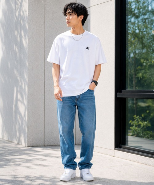 STARTER（スターター）の「STARTER スターター メンズ半袖Tシャツ デザインロゴ バックプリント（Tシャツ/カットソー・メンズ・ダークブルー/ホワイト/ブラック・M/L/XL）」の8枚目の写真