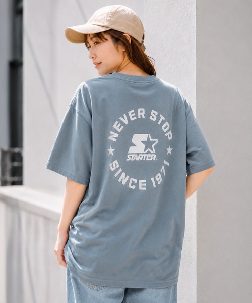 STARTER（スターター）の「STARTER スターター メンズ半袖Tシャツ デザインロゴ バックプリント（Tシャツ/カットソー・メンズ・ダークブルー/ホワイト/ブラック・M/L/XL）」の14枚目の写真