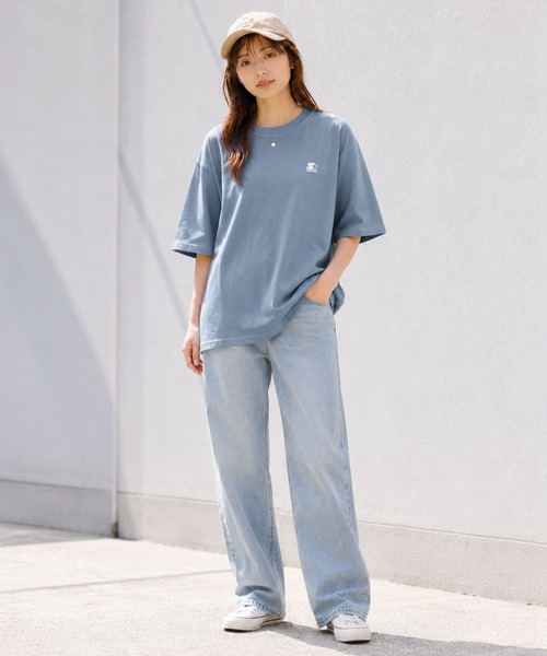 STARTER（スターター）の「STARTER スターター メンズ半袖Tシャツ デザインロゴ バックプリント（Tシャツ/カットソー・メンズ・ダークブルー/ホワイト/ブラック・M/L/XL）」の15枚目の写真