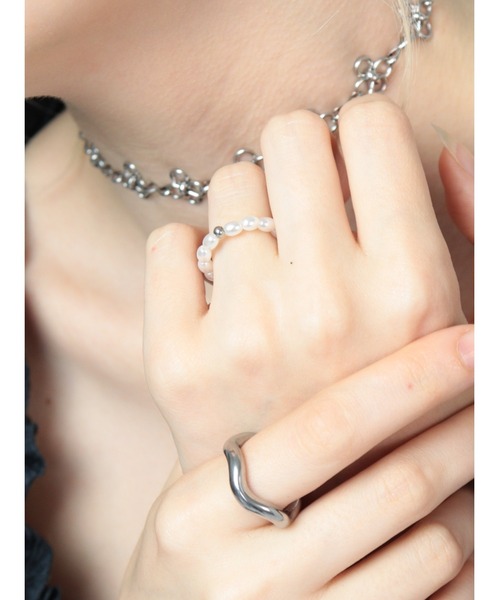 Bilan(ビラン)の「アクセントパールリング / 【BILAN】 Accent Pearl Ring(リング・レディース・ゴールド/シルバー・14号/9号/11号)」の10枚目の写真