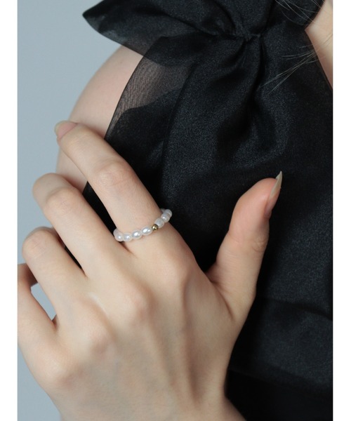 Bilan(ビラン)の「アクセントパールリング / 【BILAN】 Accent Pearl Ring(リング・レディース・ゴールド/シルバー・14号/9号/11号)」の11枚目の写真