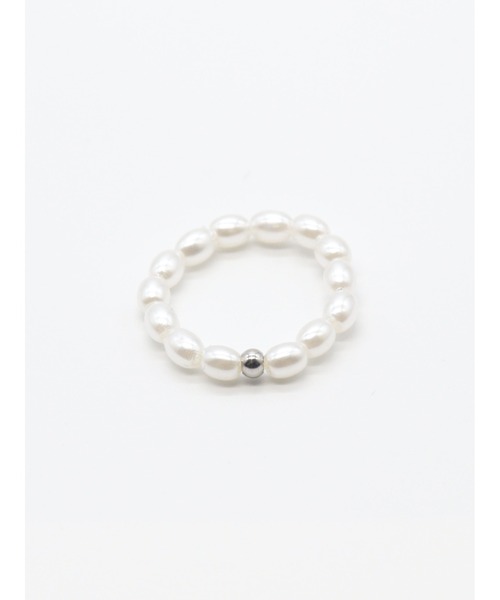 Bilan(ビラン)の「アクセントパールリング / 【BILAN】 Accent Pearl Ring(リング・レディース・ゴールド/シルバー・14号/9号/11号)」の3枚目の写真
