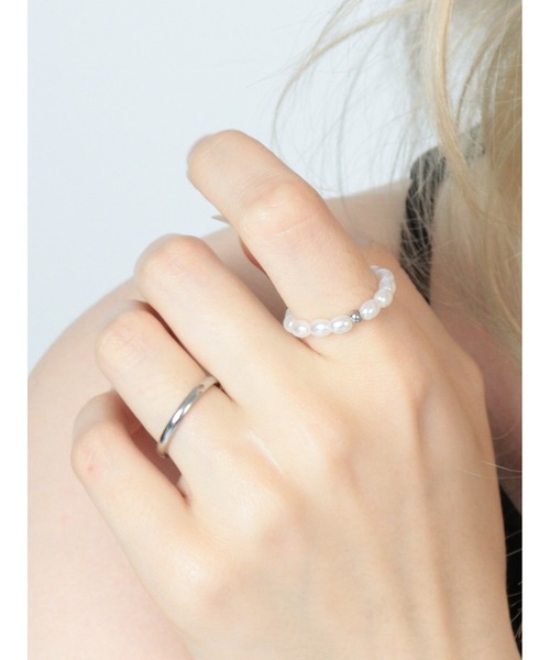 Bilan(ビラン)の「アクセントパールリング / 【BILAN】 Accent Pearl Ring(リング・レディース・ゴールド/シルバー・14号/9号/11号)」の13枚目の写真