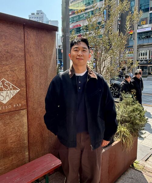 WORK ON BODY OFF（ワークオンボディオフ）の「イージオン セミオーバーフィット ヘンリーネック ニット [ネイビー]（ニット/セーター・メンズ・ネイビー・MEDIUM/LARGE/X-LARGE）」の8枚目の写真