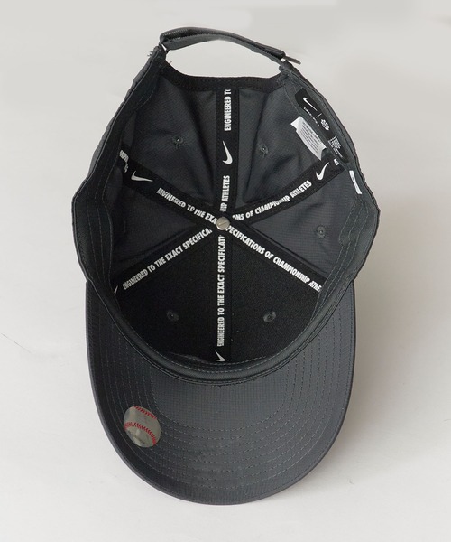 NIKE(ナイキ)の「NIKE/ナイキ M/L NIKE Anthracite ベースボールキャップ フロントロゴ UVカット 軽量 野球 ベーシック 定番 スポーティー ストリート カジュアル メンズ レディース 2026年 夏 夏服(キャップ・メンズ・ブラック系1/ブラック系2/ブラック系3/ブラック系4・FREE)」の9枚目の写真