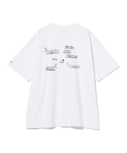 BEAMS T(ビームスティー)の「ANA × BEAMS / FLOW T-Shirt(Tシャツ/カットソー・メンズ・ホワイト・S/M/XL/L)」の5枚目の写真
