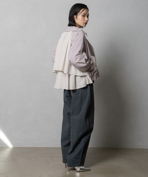 MARECHAL TERRE（マルシャルテル）の「スタッズコクーンパンツ（その他パンツ・レディース・ブラック/ブラウン/グレー/グリーン・MEDIUM）」の8枚目の写真