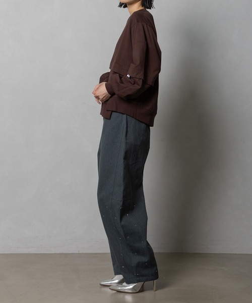 MARECHAL TERRE（マルシャルテル）の「スタッズコクーンパンツ（その他パンツ・レディース・ブラック/ブラウン/グレー/グリーン・MEDIUM）」の10枚目の写真