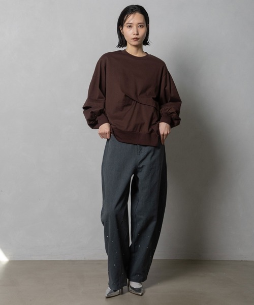 MARECHAL TERRE（マルシャルテル）の「スタッズコクーンパンツ（その他パンツ・レディース・ブラック/ブラウン/グレー/グリーン・MEDIUM）」の11枚目の写真