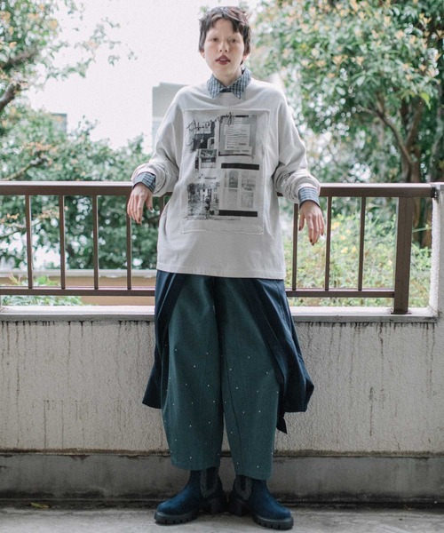 MARECHAL TERRE（マルシャルテル）の「スタッズコクーンパンツ（その他パンツ・レディース・ブラック/ブラウン/グレー/グリーン・MEDIUM）」の12枚目の写真