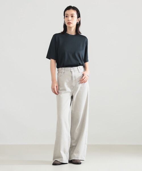 Demi-Luxe BEAMS（デミルクス ビームス）の「upper hights / THE LINA デニムパンツ（デニムパンツ・レディース・ライトブルー・23/25）」の2枚目の写真