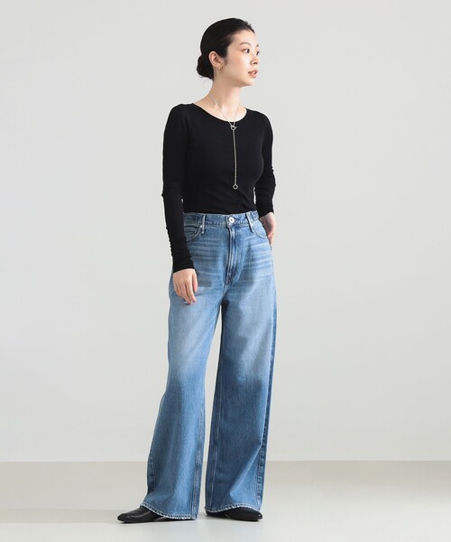 Demi-Luxe BEAMS（デミルクス ビームス）の「upper hights / THE LINA デニムパンツ（デニムパンツ・レディース・ライトブルー・23/25）」の6枚目の写真