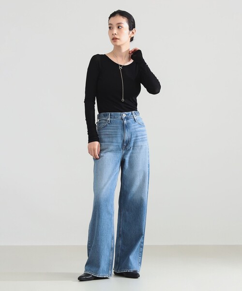 Demi-Luxe BEAMS（デミルクス ビームス）の「upper hights / THE LINA デニムパンツ（デニムパンツ・レディース・ライトブルー・23/25）」の7枚目の写真