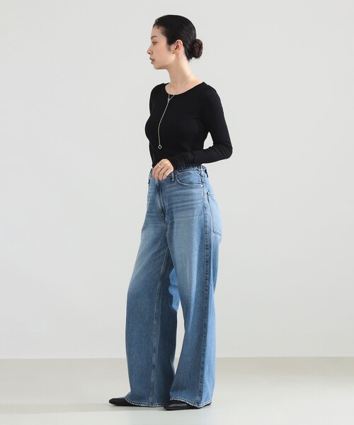 Demi-Luxe BEAMS（デミルクス ビームス）の「upper hights / THE LINA デニムパンツ（デニムパンツ・レディース・ライトブルー・23/25）」の8枚目の写真