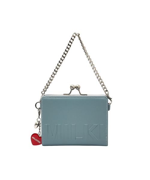MILKFED.(ミルクフェド)の「EMBOSSED LOGO BI-FOLD WALLET(財布・レディース・ブラック/ブラウン/ライトブルー・ONE SIZE)」の5枚目の写真