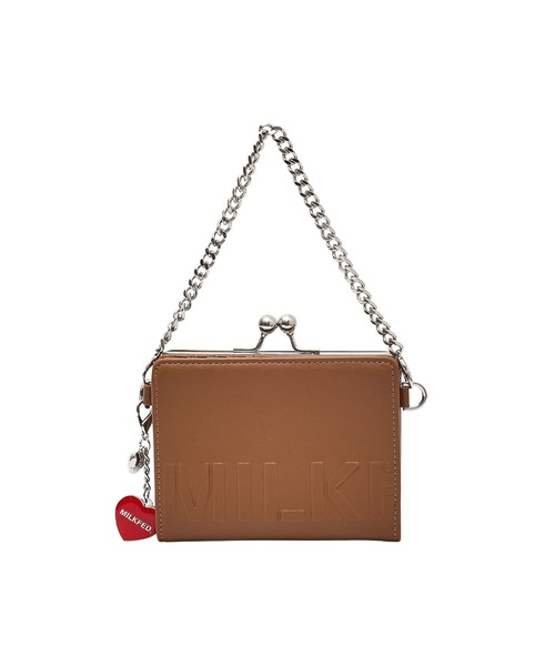 MILKFED.(ミルクフェド)の「EMBOSSED LOGO BI-FOLD WALLET(財布・レディース・ブラック/ブラウン/ライトブルー・ONE SIZE)」の7枚目の写真
