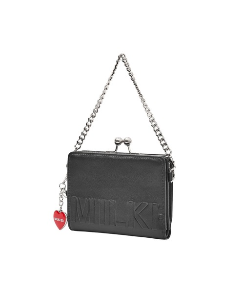 MILKFED.(ミルクフェド)の「EMBOSSED LOGO BI-FOLD WALLET(財布・レディース・ブラック/ブラウン/ライトブルー・ONE SIZE)」の8枚目の写真