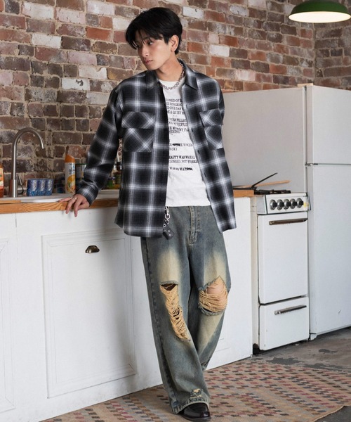 WEGO(ウィゴー)の「WEGO/【26年秋冬新作】オンブレチェックネルシャツ(シャツ/ブラウス・メンズ・その他1/その他4/その他3/その他2・LARGE/MEDIUM/SMALL)」の14枚目の写真