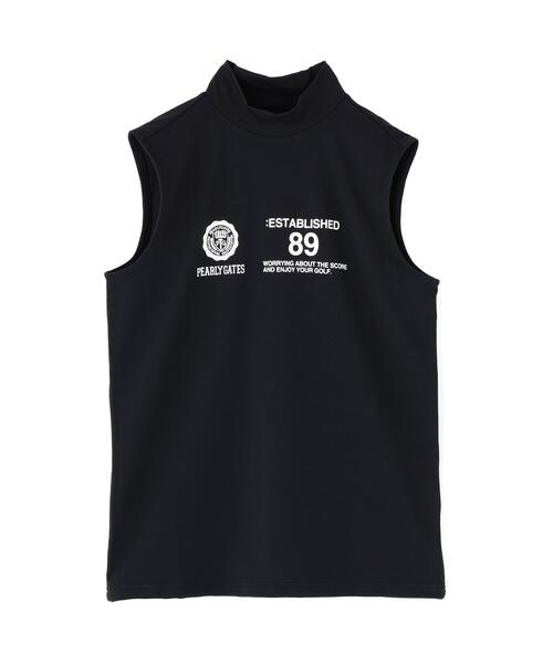 PEARLY GATES(パーリーゲイツ)の「【PEARLY GATES】FD40/-FD100dベア擬似メッシュスリーブレスハイネックカットソー(Tシャツ/カットソー・レディース・ホワイト/ネイビー・MEDIUM/X-SMALL)」の8枚目の写真