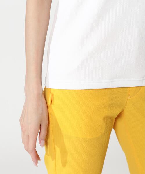 PEARLY GATES(パーリーゲイツ)の「【PEARLY GATES】FD40/-FD100dベア擬似メッシュスリーブレスハイネックカットソー(Tシャツ/カットソー・レディース・ホワイト/ネイビー・MEDIUM/X-SMALL)」の18枚目の写真