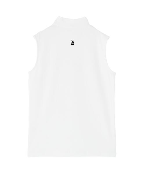 PEARLY GATES(パーリーゲイツ)の「【PEARLY GATES】FD40/-FD100dベア擬似メッシュスリーブレスハイネックカットソー(Tシャツ/カットソー・レディース・ホワイト/ネイビー・MEDIUM/X-SMALL)」の21枚目の写真