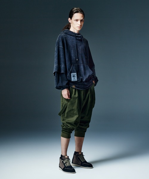 glamb（グラム）の「Suspender Sarouel Pants / サスペンダーサルエルパンツ（その他パンツ・メンズ・ブラック/カーキ・S/M/L）」の8枚目の写真