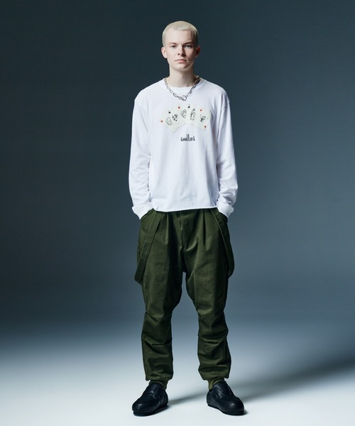 glamb（グラム）の「Suspender Sarouel Pants / サスペンダーサルエルパンツ（その他パンツ・メンズ・ブラック/カーキ・S/M/L）」の12枚目の写真