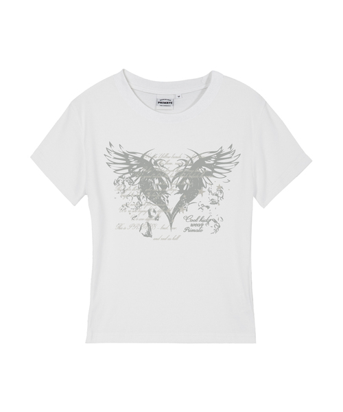 PRIMATE(プライメイト)の「BRESS レディース スリムフィット 半袖Tシャツ 7 COLORS(Tシャツ/カットソー・レディース・ラベンダー/ライトブルー/カーキ/ホワイト/クリーム/チャコール/ブラック・LARGE/MEDIUM/SMALL)」の1枚目の写真