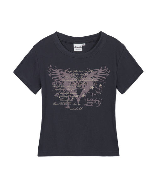 PRIMATE(プライメイト)の「BRESS レディース スリムフィット 半袖Tシャツ 7 COLORS(Tシャツ/カットソー・レディース・ラベンダー/ライトブルー/カーキ/ホワイト/クリーム/チャコール/ブラック・LARGE/MEDIUM/SMALL)」の3枚目の写真