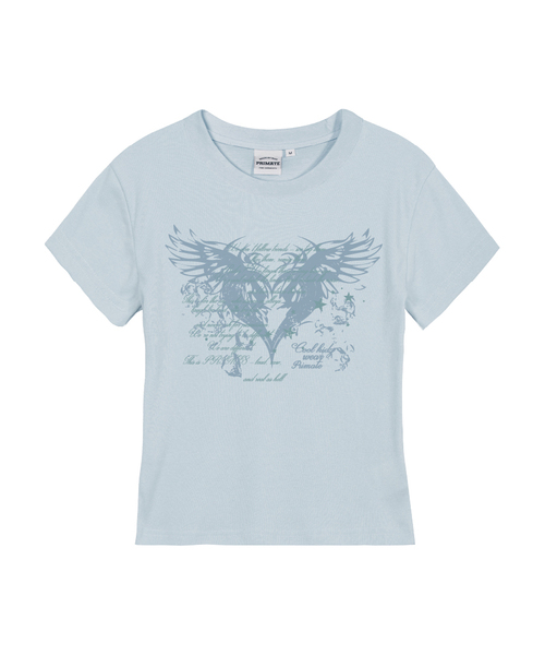 PRIMATE(プライメイト)の「BRESS レディース スリムフィット 半袖Tシャツ 7 COLORS(Tシャツ/カットソー・レディース・ラベンダー/ライトブルー/カーキ/ホワイト/クリーム/チャコール/ブラック・LARGE/MEDIUM/SMALL)」の6枚目の写真