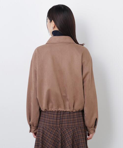 N.(N. Natural Beauty Basic)(エヌエヌナチュラルビューティーベーシック)の「フェイクスエードステンカラーブルゾン(ブルゾン・レディース・ベージュ/キャメル・FREE)」の9枚目の写真