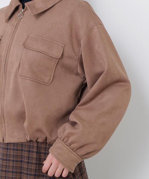 N.(N. Natural Beauty Basic)(エヌエヌナチュラルビューティーベーシック)の「フェイクスエードステンカラーブルゾン(ブルゾン・レディース・ベージュ/キャメル・FREE)」の11枚目の写真