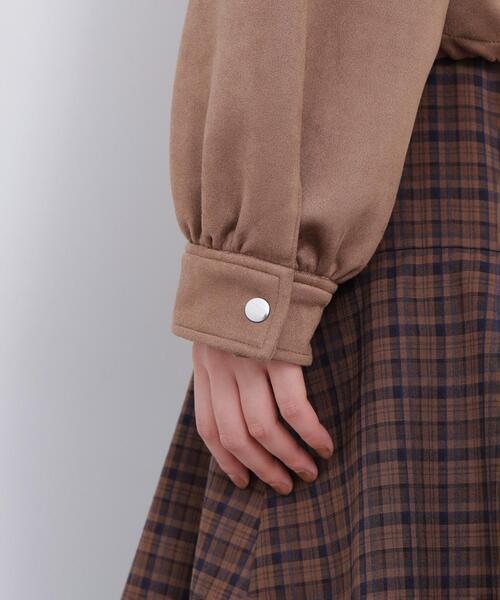 N.(N. Natural Beauty Basic)(エヌエヌナチュラルビューティーベーシック)の「フェイクスエードステンカラーブルゾン(ブルゾン・レディース・ベージュ/キャメル・FREE)」の12枚目の写真