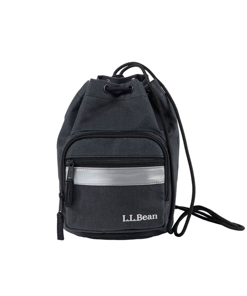 L.L.Bean(エルエルビーン)の「ビニロン/コットン・ドローストリング・ポーチ(ショルダーバッグ・レディース・ブラック/カーキブラウン/グリーン・ONE SIZE)」の2枚目の写真