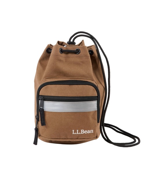 L.L.Bean(エルエルビーン)の「ビニロン/コットン・ドローストリング・ポーチ(ショルダーバッグ・レディース・ブラック/カーキブラウン/グリーン・ONE SIZE)」の3枚目の写真