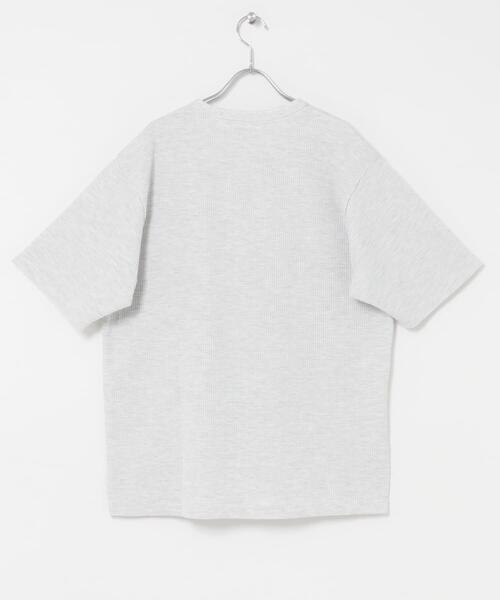 FORK&SPOON(フォークアンドスプーン)の「FORK&SPOON ワッフルヘンリーTシャツ(Tシャツ/カットソー・メンズ・グレー/ブラック・4/5)」の7枚目の写真