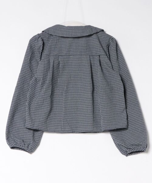 GEMEDA（ジェメダ）の「かわいいチェック柄ダブルボタン長袖シャツ（シャツ/ブラウス・レディース・ネイビー・M）」の8枚目の写真