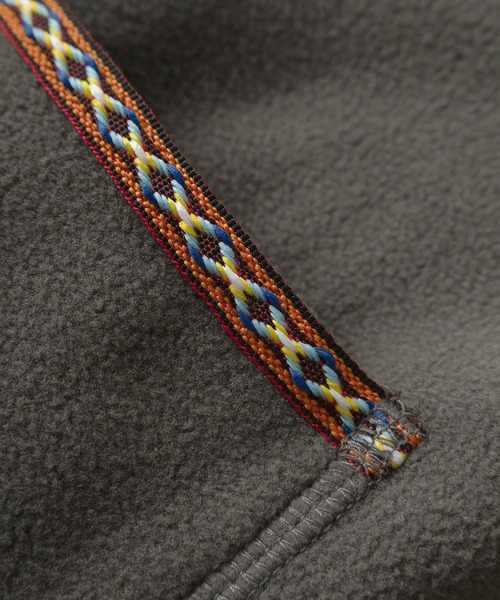 LOGOS（ロゴス）の「【71】【LOGOS/ロゴス】フリース リブ使い トレーナー/防寒 ワンポイント刺繍 スウェット/プルオーバー/クルーネック/ビッグシルエット/レディース（スウェット・レディース・ブラウン/ブラック/ピンク・M/XL/L）」の8枚目の写真