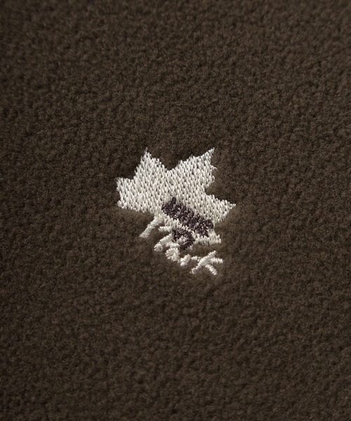 LOGOS（ロゴス）の「【71】【LOGOS/ロゴス】フリース リブ使い トレーナー/防寒 ワンポイント刺繍 スウェット/プルオーバー/クルーネック/ビッグシルエット/レディース（スウェット・レディース・ブラウン/ブラック/ピンク・M/XL/L）」の13枚目の写真