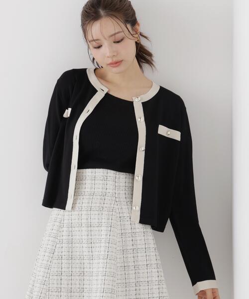 PROPORTION BODY DRESSING(プロポーションボディドレッシング)の「バイカラーアンサンブルニット / 1216270905(アンサンブル・レディース・ホワイト/ブラック/ピンク・MEDIUM/SMALL)」の18枚目の写真
