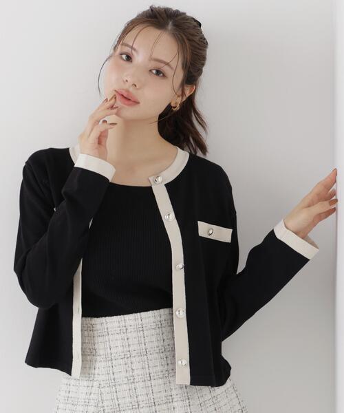 PROPORTION BODY DRESSING(プロポーションボディドレッシング)の「バイカラーアンサンブルニット / 1216270905(アンサンブル・レディース・ホワイト/ブラック/ピンク・MEDIUM/SMALL)」の19枚目の写真