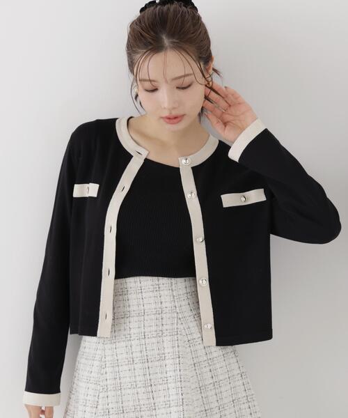 PROPORTION BODY DRESSING(プロポーションボディドレッシング)の「バイカラーアンサンブルニット / 1216270905(アンサンブル・レディース・ホワイト/ブラック/ピンク・MEDIUM/SMALL)」の20枚目の写真