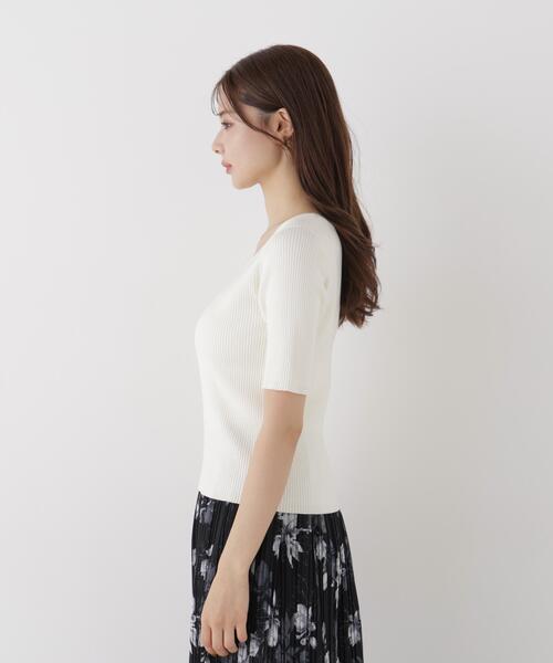 PROPORTION BODY DRESSING(プロポーションボディドレッシング)の「バイカラーアンサンブルニット / 1216270905(アンサンブル・レディース・ホワイト/ブラック/ピンク・MEDIUM/SMALL)」の14枚目の写真