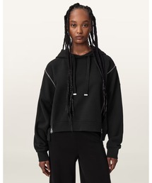 CIARA OVERSIZED ZIP DETAIL HOODIE | CIARA オーバーサイズ ジップ ディテール フーディー