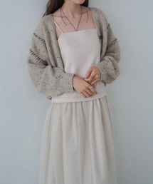 【選べるサイズ展開】レイヤード風チュールキャミワンピース