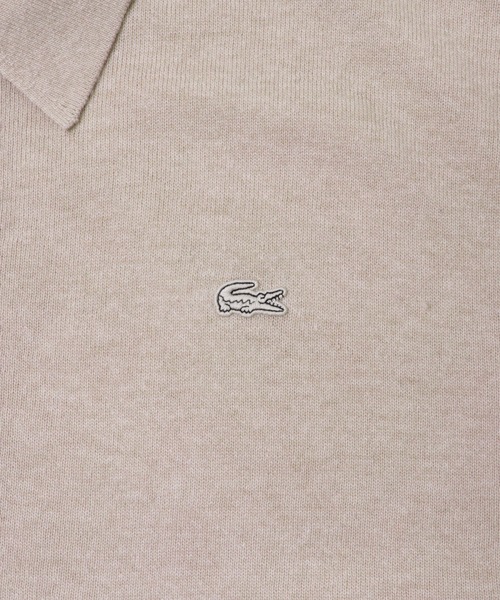 LACOSTE（ラコステ）の「『別注』LACOSTE×URBAN RESEARC　KNIT POLO CARDIGAN（ニット/セーター・メンズ・レッド系その他/ホワイト系その他/インディゴブルー・3/5/4）」の5枚目の写真