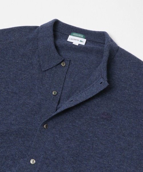 LACOSTE（ラコステ）の「『別注』LACOSTE×URBAN RESEARC　KNIT POLO CARDIGAN（ニット/セーター・メンズ・レッド系その他/ホワイト系その他/インディゴブルー・3/5/4）」の7枚目の写真